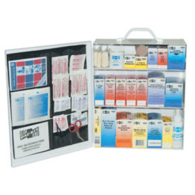 First Aid Only 6155 3-Shelf Industrial First Aid Stations, Steel, Wall Mount