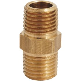 MILTON INDUSTRIES S-646 Brass Hex Nipple Coupler