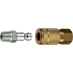 Tru-Flate Steel-Plated Coupler & Nipple Set (13-101)