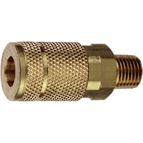 Tru-Flate Series Push-to-Connect 1/4 In. MNPT Coupler (13-125)