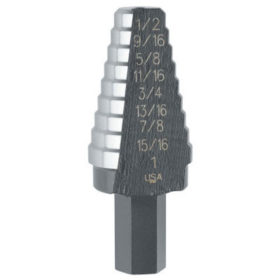 Stanley 10234 High Speed Steel Fractional Self-Starting, 3/16 in-7/8 in, 12 Steps