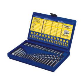 Screw Extractor and Drill Bit Set, EX-1 to EX-6, 1/8 in to 1/2 in, Hard Case (11135ZR)