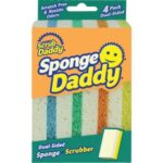 Sponge Daddy 4.5 In. x 2.7 In. Dual Sided Scrub Sponge (4-Count) (SPMVP)