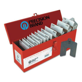 Precision Brand Slotted Shim Assortment Kits, 4 X 4 in, .001-1/8" Thick, Full Asst (42920)