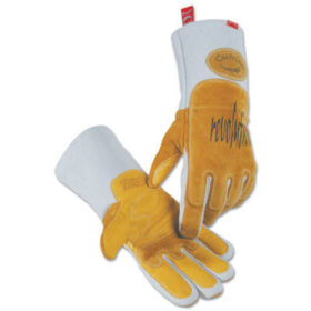 Caiman 1816-XL Revolution Welding Gloves, American Deerskin Leather, X-Large, Green/Gold