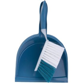 Blue Plastic Dust Pan & Brush Set (615269)