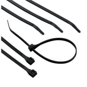 Gardner Bender 46-308UVBMN Standard Cable Ties w/DoubleLock, 75 lb Tensile Strength, 8", UV Black, 1000/Bag