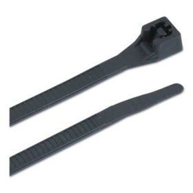 Gardner Bender 46-310UVB Standard Cable Ties w/DoubleLock, 75 lb Tensile Strength, 11", UV Black, 100/Bag