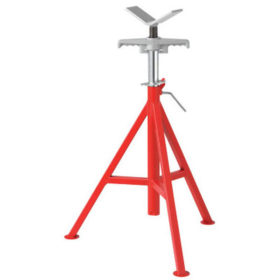 RIDGID 56657 VJ-98 V-Head Low Pipe Stand, 20 in to 38 in High