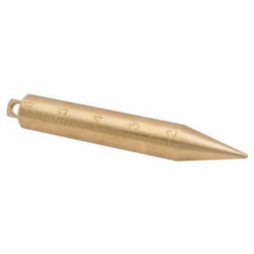 US Tape 58899 Tank Gauging Plumb Bobs, 20 oz, Brass, English/Metric