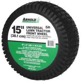 Arnold 15 In. Universal Lawn Tractor Mower Wheel (490-325-0012)