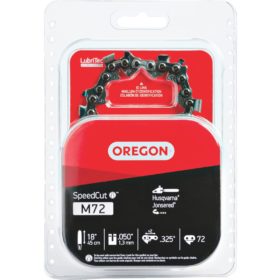 Oregon M72 SpeedCut Chainsaw Chain for 18-Inch Bar -72 Drive Links fits Husqvarna, Dolmar, Jonsered and more (M72)