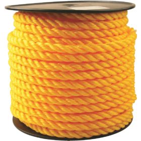 Do it Best 5/8 In. x 150 Ft. Yellow Twisted Polypropylene Rope (704893)