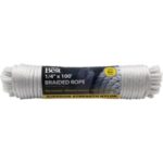 Do it Best 1/4 In. x 100 Ft. White Braided Nylon Packaged Rope (707066)
