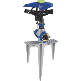 Best Garden Poly & Metal 5800 Sq. Ft. Triple Spike Impulse Sprinkler (JR0740)