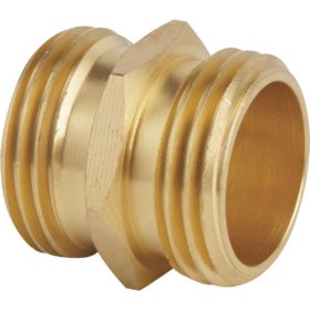 Best Garden 3/4 In. FHT x 3/4 In MPT Brass Non-Swivel Hose Connector (GB-9550+GM294)