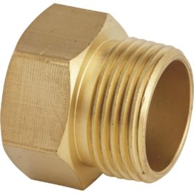 Best Garden 3/4 In. FHT x 3/4 In MPT Brass Non-Swivel Hose Connector (GB-9550+GM294)