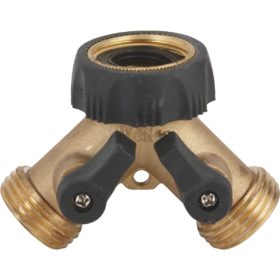 Best Garden Brass Y-Connector Hose Shutoff (59018)