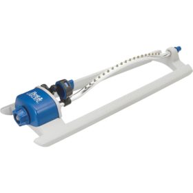 Best Garden Poly 3400 Sq. Ft. Blue & Gray Oscillating Sprinkler (56622)