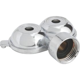 Best Garden Metal 30 Ft. Dia. Twin Spot Stationary Sprinkler, Metallic (59015)