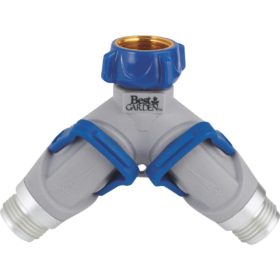 Best Garden Plastic Dual Y-Hose Shutoff Connector (37091-P)