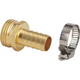 Best Garden 5/8 In. Male Brass Hose End Repair Hose Coupling (GB9412-5/8")