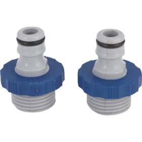 Best Garden Male Poly Quick Connect Connector Set (2-Pack) (DIB50320)