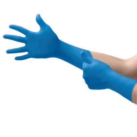 Ansell SG-375-XL SafeGrip Examination Gloves, X-Large, Blue