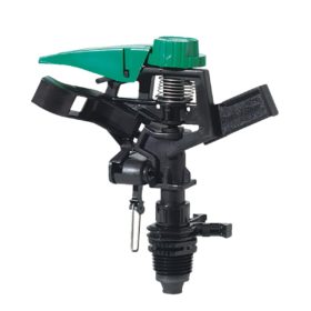 Rain Bird Black Bird Plus Poly 25 Ft. to 41 Ft. Dia. Riser Mounted Impact Sprinkler (P5R)