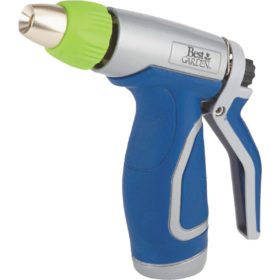 Best Garden Metal Pistol Nozzle with Comfort Grip, Blue & Gray (55117-PT)