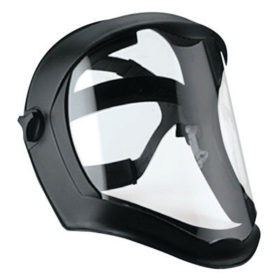 Honeywell S8515 Bionic Face Shields, Polycarbonate, Anti-Fog/Hardcoat Visor, Clear/Black Matte