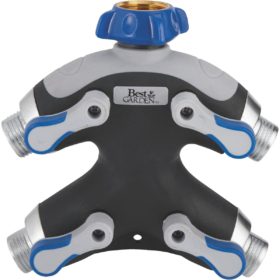 Best Garden Metal 4-Outlet Hose Shutoff Manifold (DIB50316)