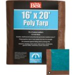 Do it Best 1 Side Green/1 Side Brown Woven 16 Ft. x 20 Ft. Medium Duty Poly Tarp (764396)