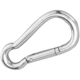 Campbell 1/4 In. 160 Lb. Load Capacity Polished Stainless Steel Spring Link All Purpose Snap (T7630406)