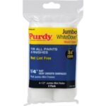 Purdy White Dove 4-1/2 In. x 1/4 In. Jumbo Mini Woven Fabric Roller Cover (2-Pack) (140624010)