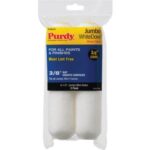Purdy White Dove 6-1/2 In. x 3/8 In. Jumbo Mini Woven Fabric Roller Cover (2-Pack) (14G626012)