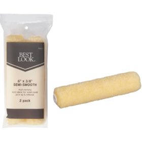 Best Look 6 In. x 3/8 In. Mini Knit Fabric Roller Cover (2-Pack) (DIB MR 143-2-600)