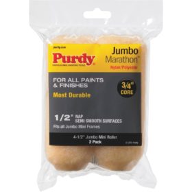 Purdy Jumbo Marathon 4-1/2 In. x 1/2 In. Mini Knit Fabric Roller Cover (2-Pack) (14G624063)