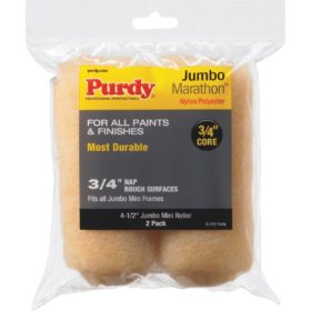 Purdy Jumbo Marathon 4-1/2 In. x 3/4 In. Mini Knit Fabric Roller Cover (2-Pack) (14G624064)