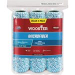Wooster 9 In. x 3/8 In. Microfiber Roller Cover (3-Pack) (R527-9)