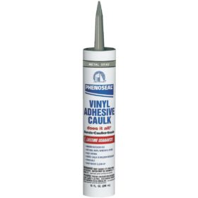 Phenoseal 10 Oz. Metal Gray Vinyl Adhesive Caulk (5113604102)