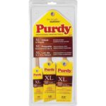 Purdy XL 1 In. Angle, 1-1/2 In. Angle, 2 In. Flat Trim Polyester-Nylon Paint Brush Set (3-Pack) (140853100)