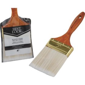 Best Look General Purpose 4 In. Flat Polyester Paint Brush (780444)