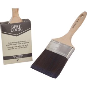 Best Look 4 In. Flat Polyester Paint Brush (784565)
