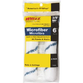 Whizz Xtra Sorb 6 In. x 3/8 In. Microfiber Roller Cover (2-Pack) (74016)