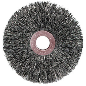 Weiler Brush 15563 Copper Center™ Wire Wheel, 3 in D x 5/8 in W, .0118 in Steel Wire, 20,000 rpm