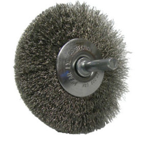 Weiler Brush 17937 Narrow Face Concave Wire Wheel, 3 in D