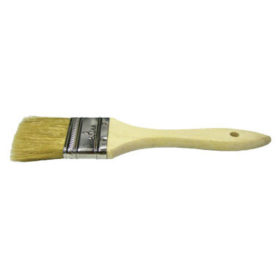 Weiler Brush 40181 Chip & Oil Brushes, 2 in wide, 1 1/2 in trim, White China, Wood handle
