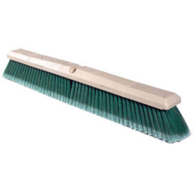 Weiler Brush 42164 Perma-Sweep Floor Brush, 24in Foam Block, 3in Trim L, Flagged Green Polystyrene