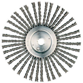 Weiler Brush 94026 Joint/Crack Cleaning Brush, 12 in D x 3/8 in W, .035 in Steel Wire, 52 Knots